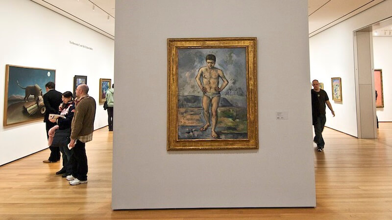 Photo of The Bather by Paul Cezanne