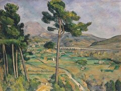 Mont Sainte Victoire Seen from Bellevue by Paul Cézanne