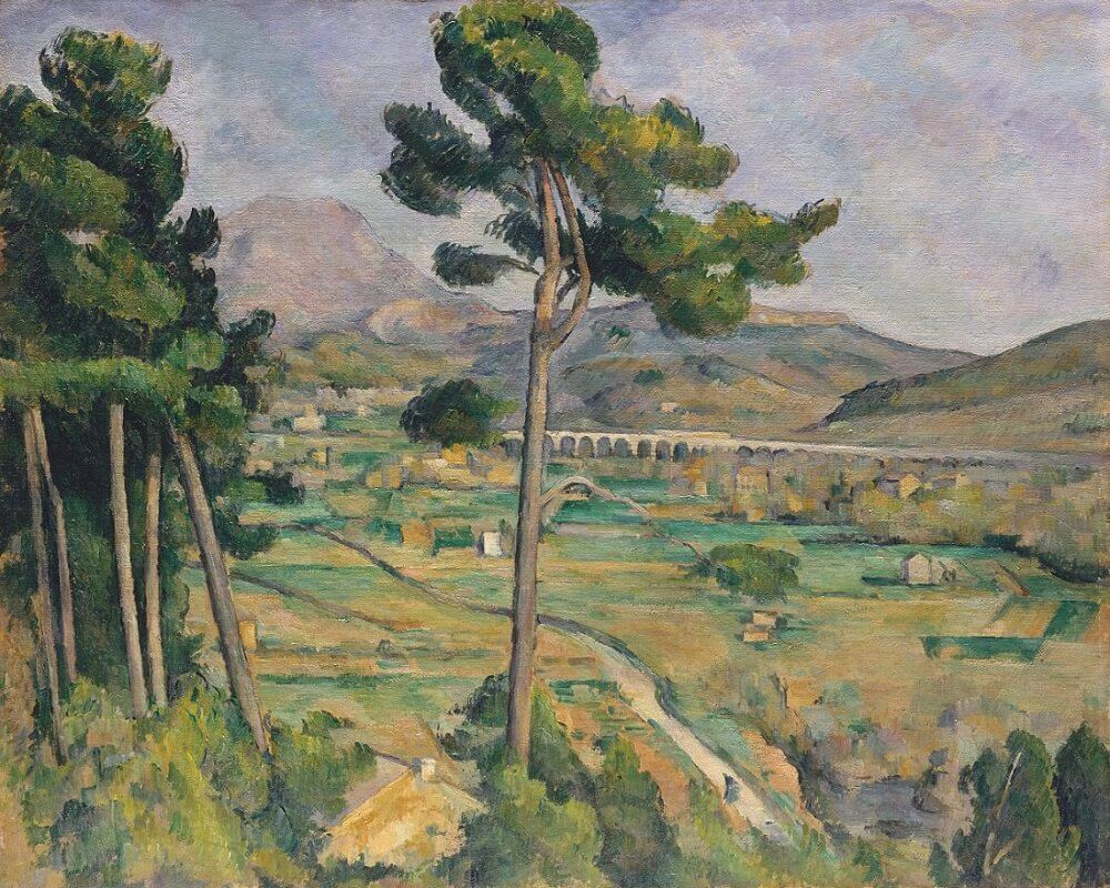 Mont Sainte-Victoire Seen from Bellevue, 1885-87 by Paul Cezanne