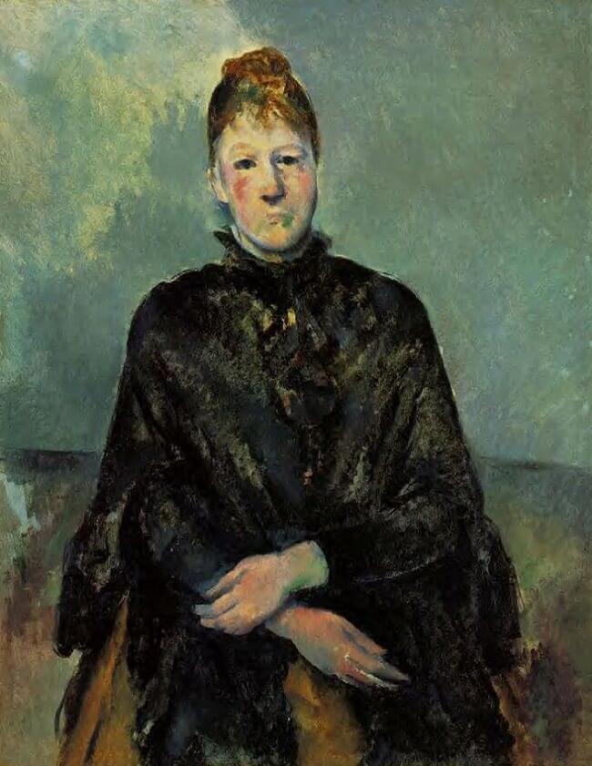 Portrait of Madame Cezanne - by Paul Cezanne
