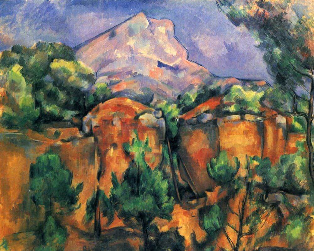 Quarry and Mont Sainte-Victoire, 1900 by Paul Cezanne