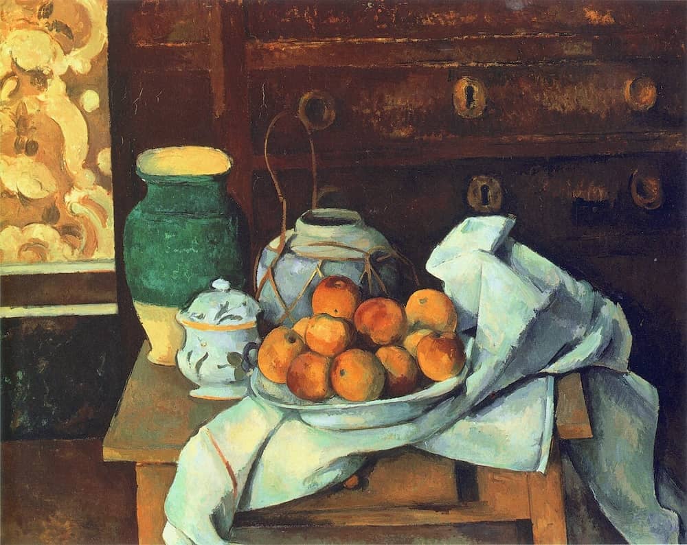 Still Life with a Chest of Drawers, 1887 - by Paul Cezanne