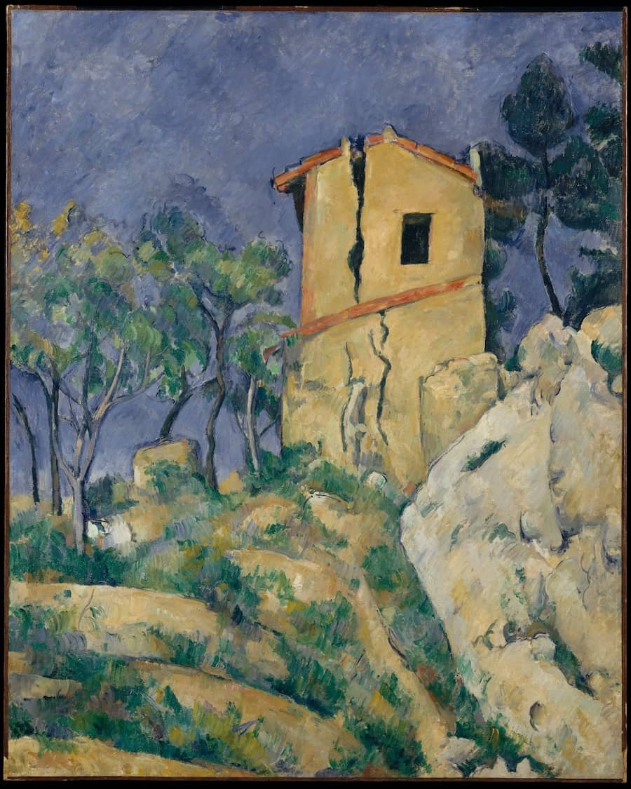 The House with the Cracked Walls, 1892 - by Paul Cezanne