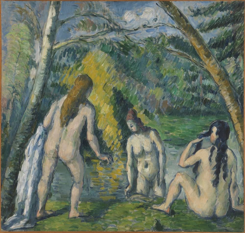 Three Bathers, 1879-82 by Paul Cezanne