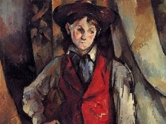 Boy in a Red Vest by Paul Cézanne
