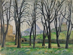 Chestnut Trees at the Jas de Bouffan by Paul Cézanne