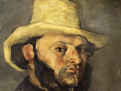 Gustave Boyer in a Straw Hat by Paul Cézanne