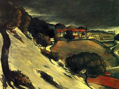 Lestaque Melting Snow by Paul Cézanne