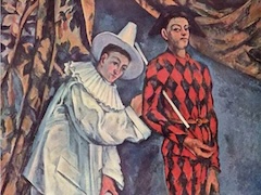 Pierrot and Harlequin by Paul Cézanne