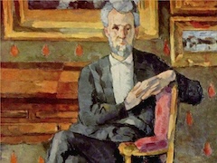 Portrait of Victor Chocquet Seated by Paul Cézanne