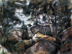Rocks at Fontainebleau by Paul Cézanne