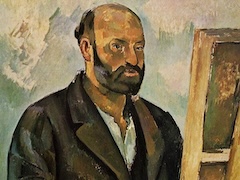 Self Portrait with Palette by Paul Cézanne